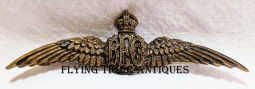 Ext Rare & Fabulous 1913 RFC Royal flying Corps Dress Pilot Wing in Bronze by FIRMIN & SONS LTD