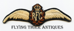 Tronto Type 1917 Royal Flying Corps Silk Embroidered Wing made in Canada for Pilots Trained There