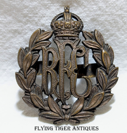 Beautiful ca 1916-1917 RFC Royal Flying Corps Officer's Hat Badge in Heavy Bronze by J&Co