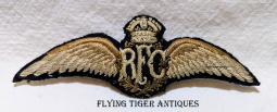 Stunning ca 1915 - 1916 RFC Royal Flying Corps Pilot Wing Embroidered in Multiple Tones