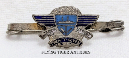 Rare ca 1943 - 1944 SAAF SALM South African Air Force # 27 Coastal Patrol Squadron Badge Small