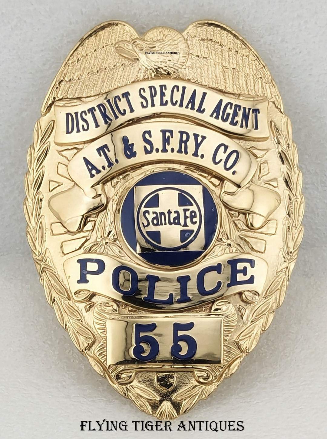 Beautiful 2015 Santa Fe Railway District Special Agent Retirement Badge ...