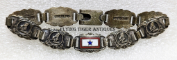 Wonderful WWII USN CBs Seabees Son-in-service Sweetheart Sterling Bracelet