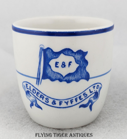 Ca 1930s Elders & Fyffe Steamship Lines Egg Cup by Dunn Bennett