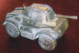 Circa 1950 WWII US Army Armored Car or Tank Figural Table Lighter Made in Japan