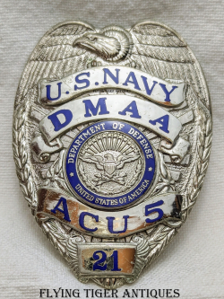 ca 2000 US Navy ACU-5 Assort Croft Unite Duty Master At Arms DMAA Badge #21 by Ent-Rovin