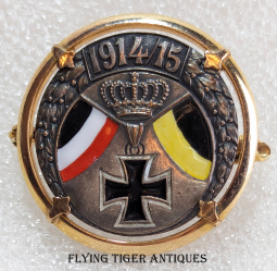 Stunning Early WWI German & Austrian Unity Patriotic Badge 1914/15