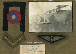 WWI USAS Biographical French Made AEF worn Bombing Military Aviator Wing & Insignia Lt. J.R.A Emert