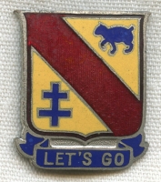 Scarce WWII US Army 324th Infantry Regiment Unit Crest by S.E. Eby in Nice Condition