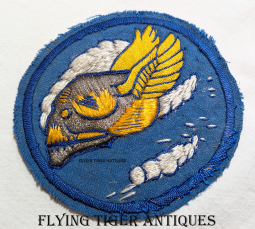 Fabulous WWII USAAF 85th Fighter Squadron Patch Italian Made in Bullion & Silk on Wool