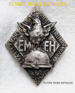 1920s - 1930s French Military School Badge for the School of the Children of the Troops by Drago