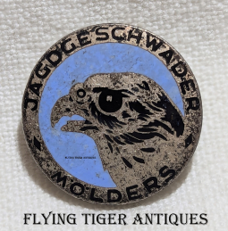 Rare Circa 1942-1943 Luftwaffe Fighter Wing Jagdgeschwader 51 "Molders" Insignia Badge