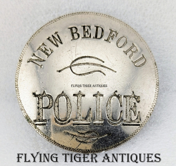 Great Old 1890s New Bedford MA Police Badge