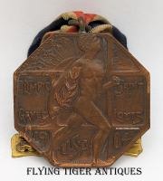 Ext Rare and Wonderful 1904 Olympic Games Honorary Official Ribboned Participant Medal