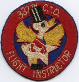 Ext. Rare Ca. 1943 USAAF Training Program 337th College Training Detachment Flight Instructor Patch