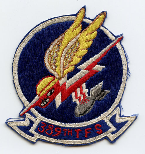 Late 1960s USAF 389th Tactical Fighter Squadron Jacket Patch Japanese ...