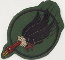 WWII Squadron Patch for USAAF 398th Fighter Squadron, 369th Fighter Group, 3rd and 4th AF