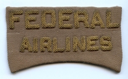 1940's Bullion Cap Badge for Federal Airlines