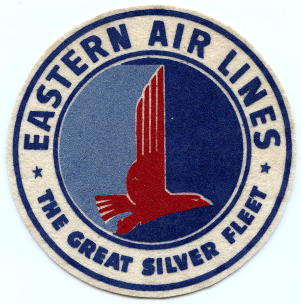 Large 1940's Eastern Air Lines Uniform Patch in Flocked Felt: Flying ...