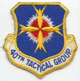 1970s USAF 40th Tactical Group Jacket Patch