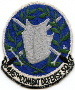 Late 60's USAF 416th Combat Defense Sq. Jacket Patch, US Made