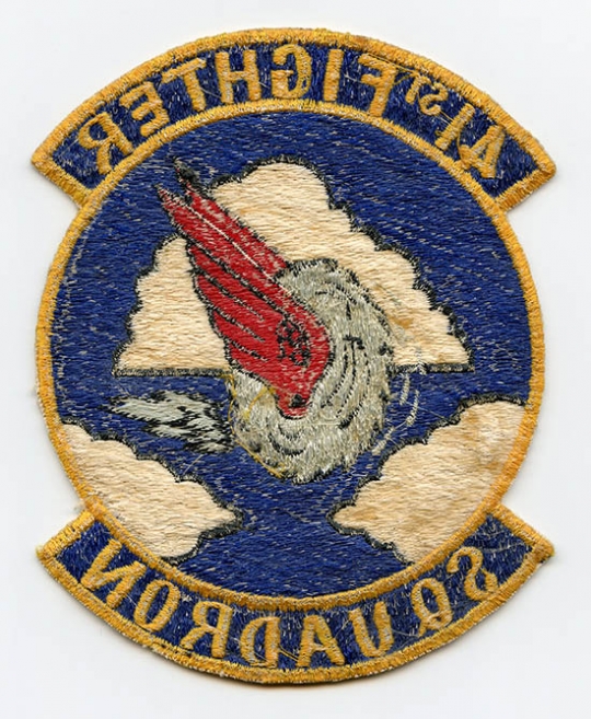 Large & Nice, Early 1950's - Korean War Era USAF 41st Fighter Squadron  Jacket Patch. Japanese-Made