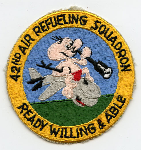 Circa 1970s Usaf 42nd Air Refueling Squadron (arefs) Jacket Patch 