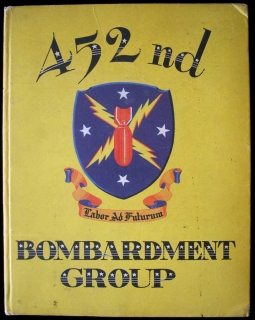 Rare USAAF 452nd Bombardment Group Unit History with Jacket Back Art