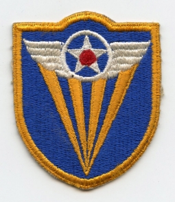 WWII USAAF 4th Air Force "Fully Bordered Rays" Patch Variant, Unworn