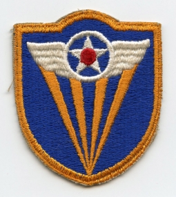 WWII USAAF 4th Air Force "Half Bordered Rays" Patch Variant