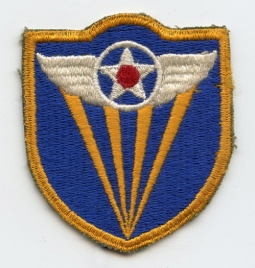 WWII USAAF 4th Air Force "Smooth Rays" Patch Variant, Unworn