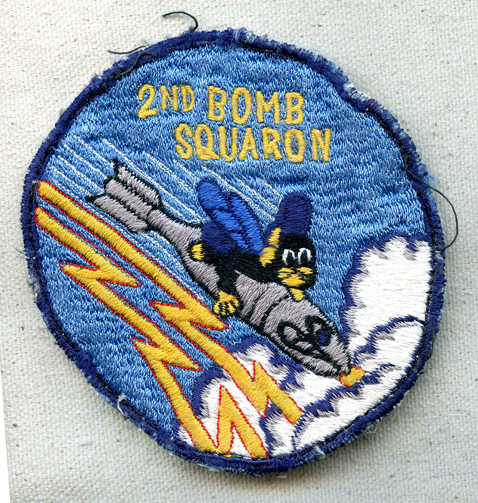 Nice Mid - 1950's USAAF 2nd Bomb Squadron Jacket Patch. Japanese Made ...