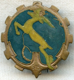 Early 1950s Badge for French 515th Transportation Group/Insigne Pour 515 Groupe de Transport