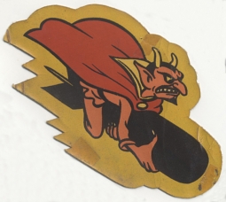 WWII US 549th Bomb Squadron, 385th Bomb Group, 8th Air Force "Barking Devils" B-17 Unit Patch