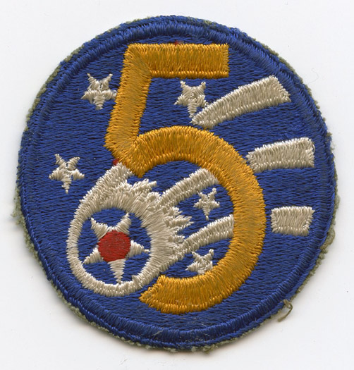 WWII USAAF 5th Air Force Patch 