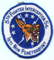 1960s USAF 5th Fighter Interceptor Squadron (FIS) Patch