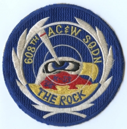 Large Circa 1956 - 1957 Japanese Made 608th AC&W Squadron Jacket Patch