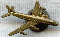 1960s Boeing 707 Jet Airliner Lapel Pin