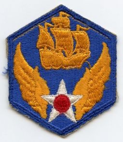 WWII USAAF 6th Air Force Patch "Large Ship" Variant, Unworn