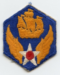 WWII USAAF 6th Air Force Patch "Large Ship" Variant, Well Used