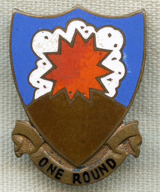 German Made 76th Tank Battalion Unit Crest, D.I. - CB