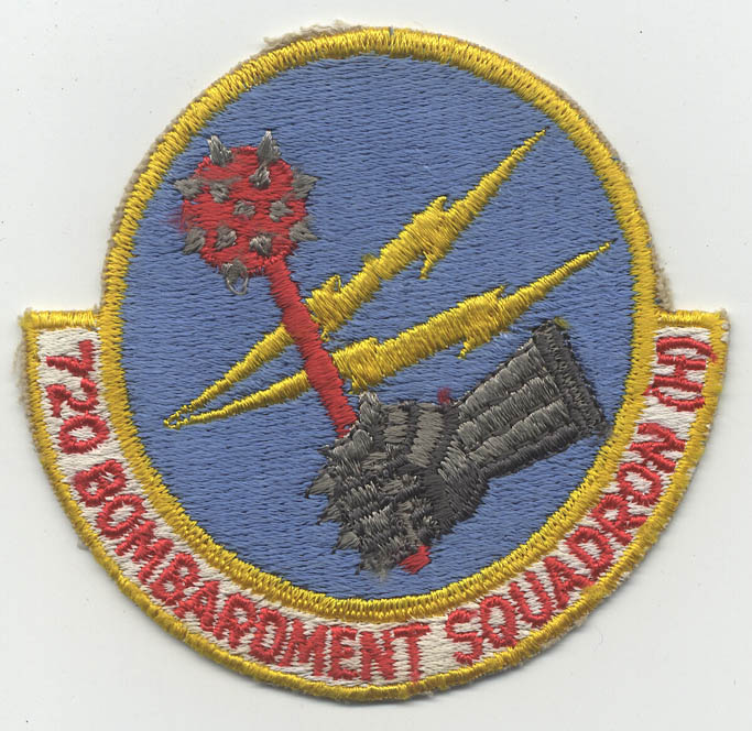 Beautiful 1950s Squadron Patch from USAF 720th Bomb Squadron (H ...