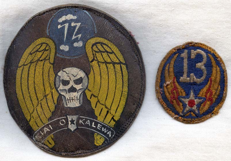 USAAF 72nd Bomb Squadron, 5th Bomb Group Leather Jacket Patch with
