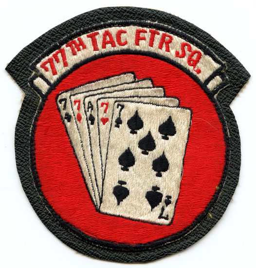 Late 1960s USAF 77th Tactical Fighter Squadron Jacket Patch Japanese ...