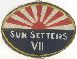 WWII USAAF 7th Fighter Command, 7th Air Force "Sun Setters VII" Patch