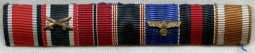 WWII Nazi German 7 Place Ribbon Bar