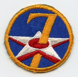 WWII USAAF 7th Air Force Patch, Unworn