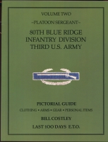 Out of Print Reference Book "80th Blue Ridge Infantry Division 3rd Army" Vol 2 Bill Costley