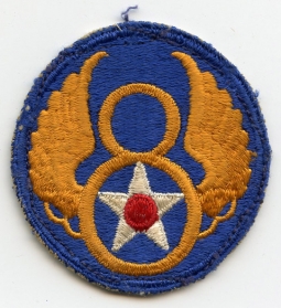 WWII USAAF 8th Air Force Patch "Regular Double Loop" Variant, Lightly Used