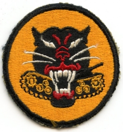 WWII US Army 8 Wheel Tank Destroyer "Black Fender Variant" Shoulder Patch